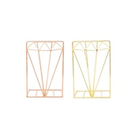 Metal Gold Or Rose Nordic Book Stand Decor Ends Bookends