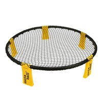 Mini Beach Ball Game Set Outdoor Team Sports Lawn Fitness Equipment Net With 3 Balls 4Pcs Spikeball Volleyball