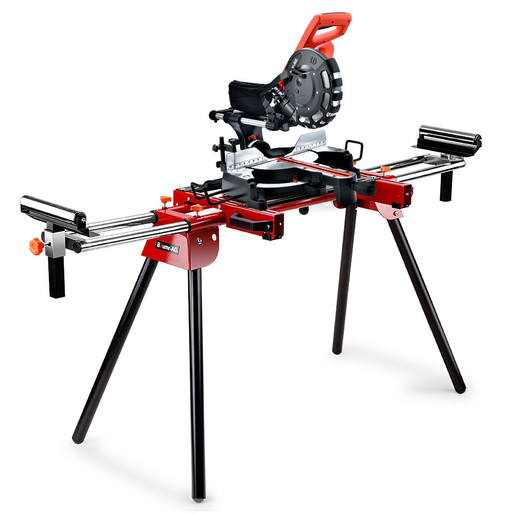 Buy Baumr Ag 254Mm Sliding Compound Dual Mitre Drop Saw And Adjustable ...
