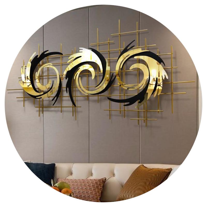 Modern Gold 3D Metal Wall Hanging Art Decoration Home Decor