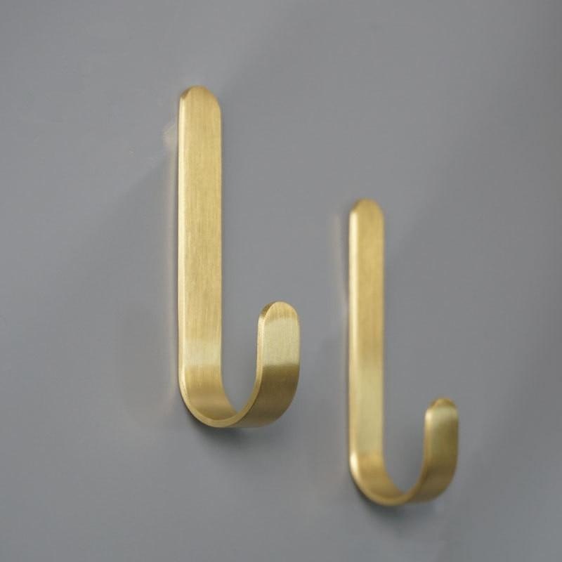 Buy Modern Simple Gold Wall Hooks Home Storage Organisation MyDeal