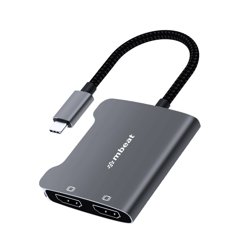 Computer Monitor Av Adapter Buy Mbeat Tough Link Usb C Dual 4K Hdmi Adapter Space Grey Monitor/Av ...