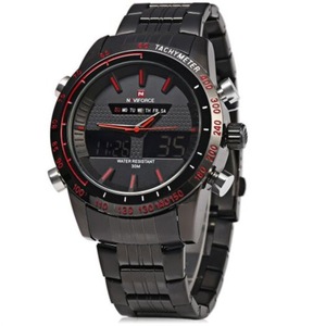 Veile Studios Nf9024 Men Quarz Digital Watch Red With Black Watches