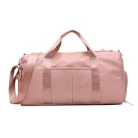 Outdoor Waterproof Nylon Sports Men Women Training Fitness Travel Handbag Yoga Mat With Shoes Compartment Gym Bags