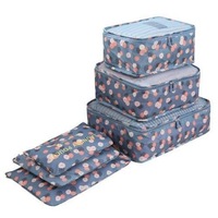 Packing Organisers Six Piece Set Of Luggage Travel Accessories Storage Bags