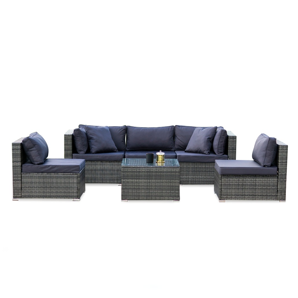 Como 5 Piece Outdoor Lounge Setting - Grey