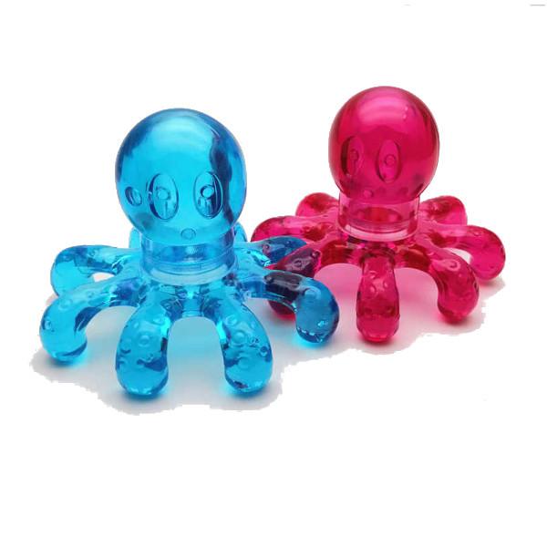 Pink Or Blue Portable Handheld Back Head Octopus Massager