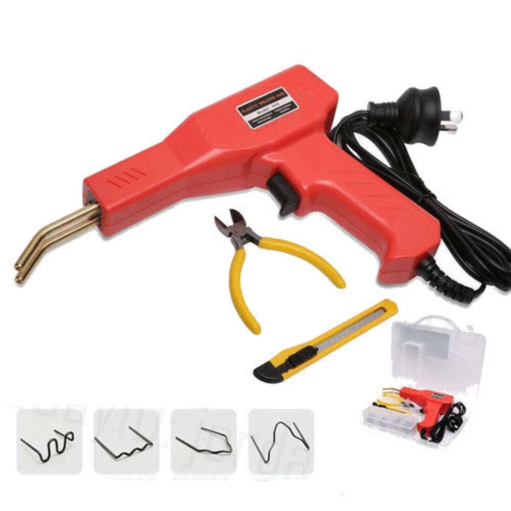 Plastic Welder Garage Tool Hot Staple Staplers Bumper Repair Welding Machine Kit Welding & Soldering Tools Australia