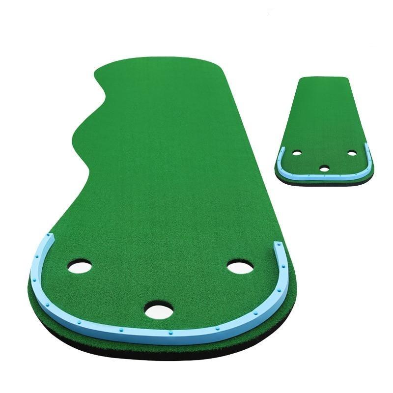 Portable Indoor Golf Set Artificial Green Grass Mini Golf Family Games F01