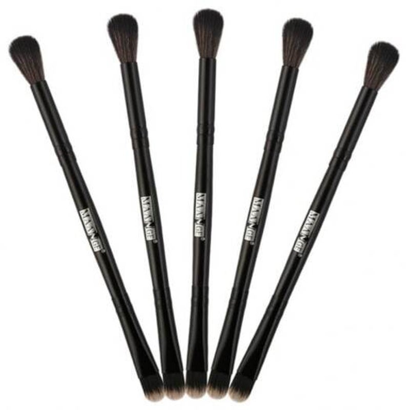 Buy Professional 5Pcs Double Ended Eye Makeup Brush Set Black MyDeal