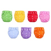 Rainbow Reusable Cloth Nappies Washable Diaper Training Pants Nappies (Cloth)