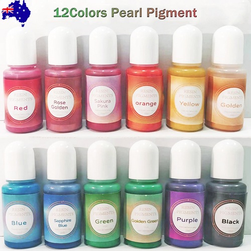 Resin Liquid Pigment Colourant 12 Pieces For Epoxy Diy Projects Crafting Tools Australia