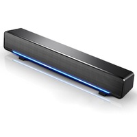 Sada V 196 Usb Wired Computer Bar Stereo Subwoofer Powerful Music Player Bass Surround Sound Box 3.5Mm Audio Input For Pc Laptop Smartphone Tablet Mp3