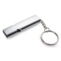 Double Hole High Frequency Survival Silver Safety Whistles