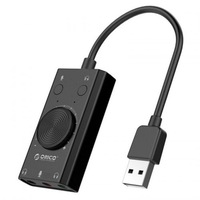Sc2 Multi Function Driver Free Sound Card For Tablet / Laptop Desktop Audio Black Sound Cards (External)