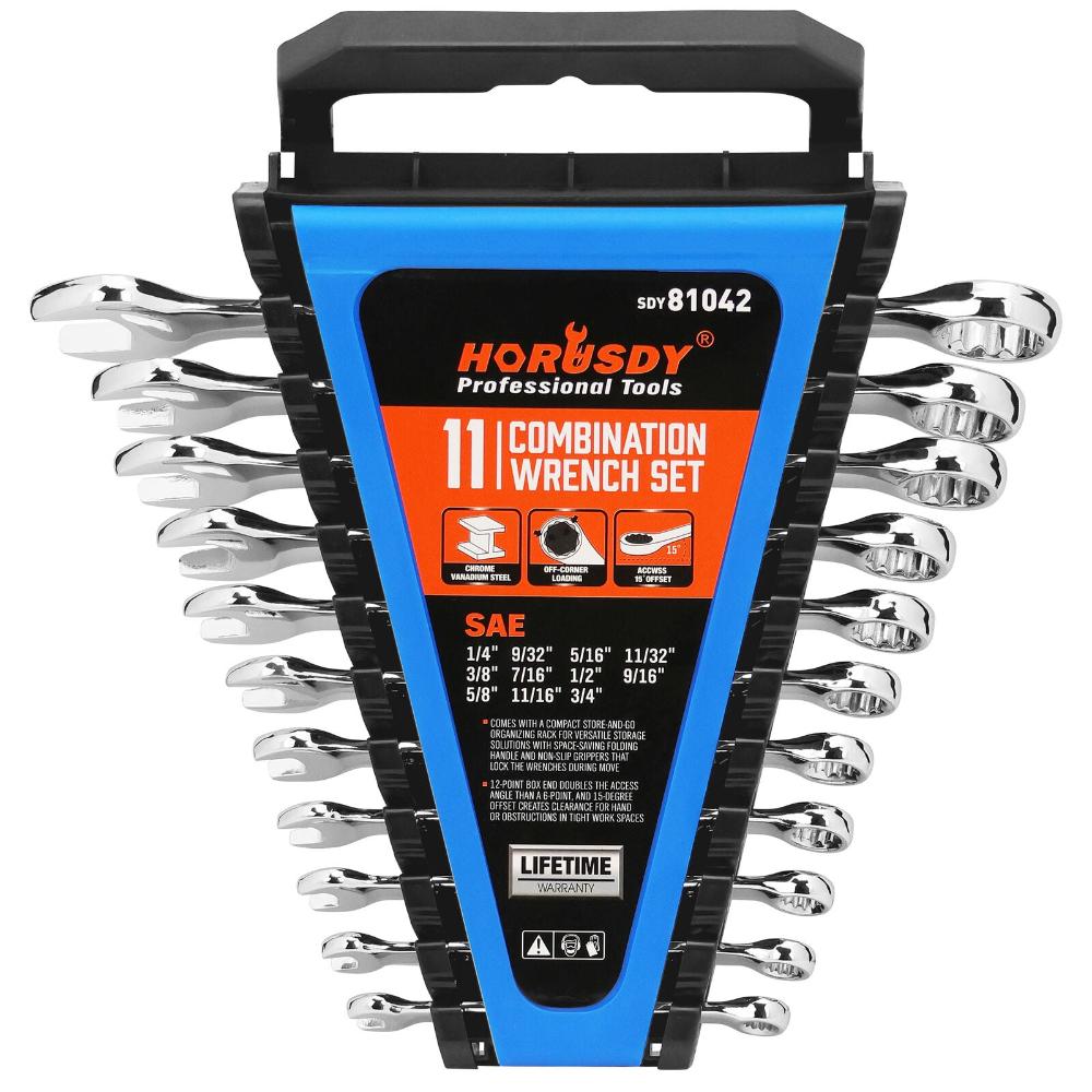 Sedy 11Pcs Imperial Combination Spanner Ring Open End Ended Combo Wrench 12 Point Other Wrenches & Spanners Australia