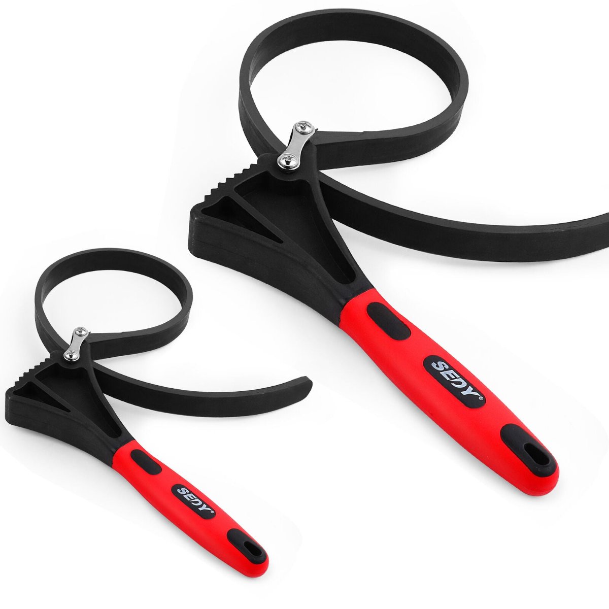 Sedy 2X Rubber Strap Wrench Adjustable Diy Plumber Jars Hose Pipe Oil Filter Opener Strap Wrenches Australia