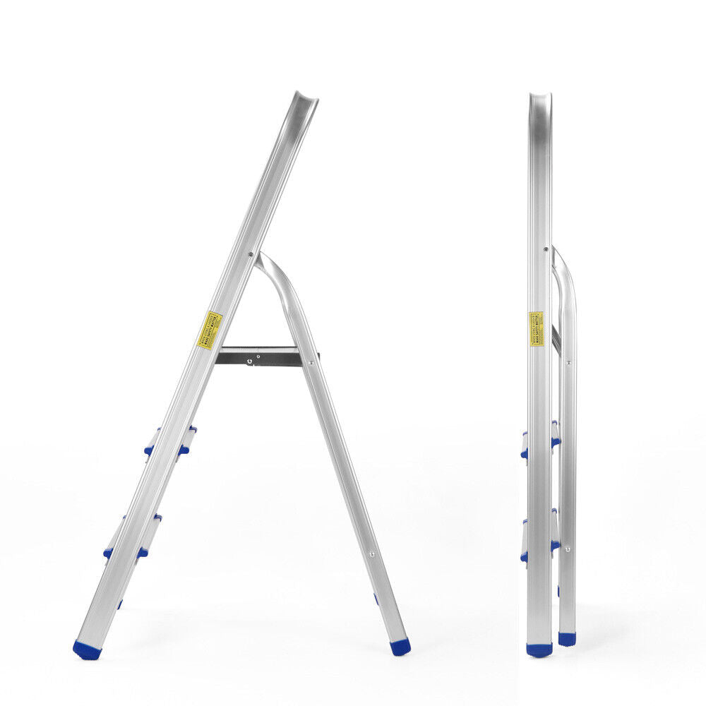 Sedy 4 Step Ladder Multi Purpose Foldable Folding Aluminium Home Office Shop Folding & Step Ladders Australia