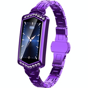 Smart Watch With Heart Rate Blood Oxygen And Sleep Monitoring Ip67 Waterproof Purple Smart Watches