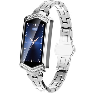 Smart Watch With Heart Rate Blood Oxygen And Sleep Monitoring Ip67 Waterproof Silver Smart Watches