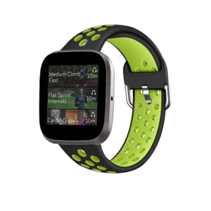 Hod Health And Home Smart Watch Wristband 2 Color Silicone Strap Reverse Buckle Band For Fitbit Versa 1 5 Watch Bands