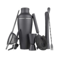Stylish Matte Black 500Ml Stainless Steel tail Shaker Set tail Shakers & Sets