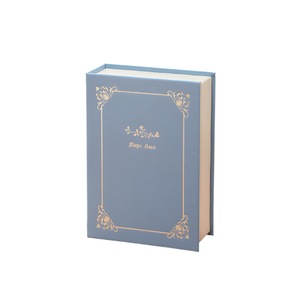 Veile Studios Blue Creative Pu Jewelry Storage Book Magnetic Closure Organizer For Earrings Rings And Necklaces(The Is Prop Photo Shoot Not Included)