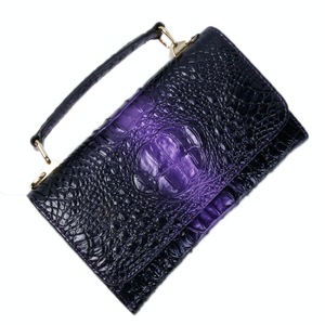 Versatile Lady Crossbody Wrist Bag Multi Functional Crocodile Head Purple Women's Bags & Handbags