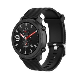 Hod Health And Home Stripe Smart Bracelet Replacement Strap For Amazfit Gtr 47Mm Black Watch Bands
