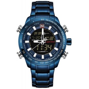 Veile Studios Men's Original Luxury Brand Stainless Steel Quartz Watch Blue Watches