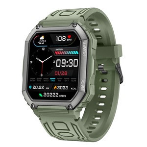 Waterproof Pedometer Sport Smart Watch Support Heart Rate Blood Pressure Monitoring Bt Calling Green Smart Watches
