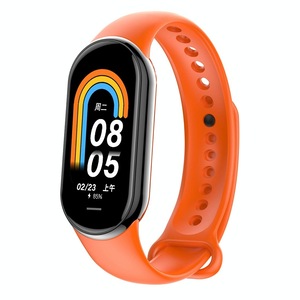 Waterproof Smart Watch With Heart Bp Oxygen And Sugar Monitoring Ip68 Orange Smart Watches