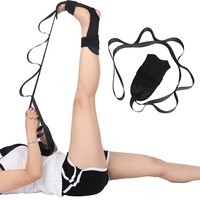 Foot Leg Stretcher Belt Strap Yoga For Plantar Fasciitis Heel Drop Achilles Tendonitis & Hamstring Yoga Straps