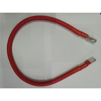 0 Gauge Tinned Battery Power Lead 750mm Red