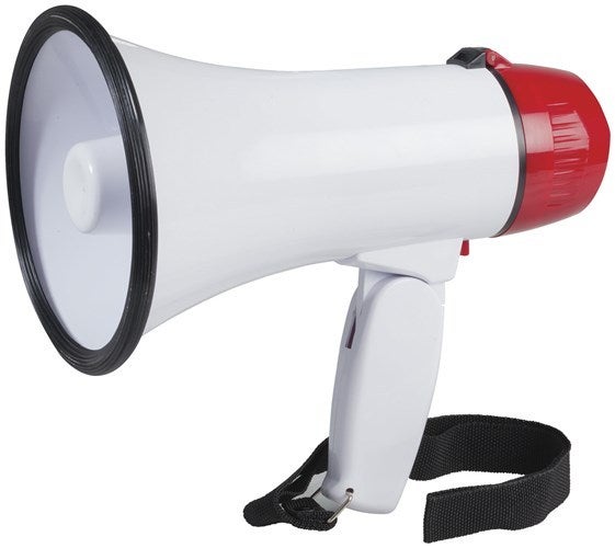 Digitech Compact Megaphone with Siren Generator Carry Strap and Folding Handle