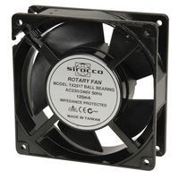 Sirocco 120mm 240VAC Ball Bearing Fan Size 120 x 120 x 38mm 