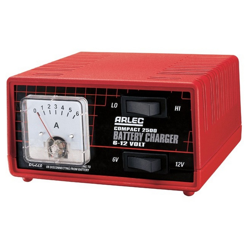 Buy ARLEC 2.5Amp Auto Battery Charger Dual Voltage 6V Or 12V Arlec MyDeal