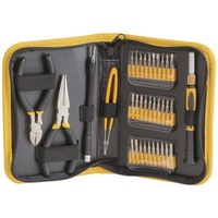 35 Piece Multi-purpose Precision Diagonal Cutters Tool Kit with Vinyl Zipped Storage Case