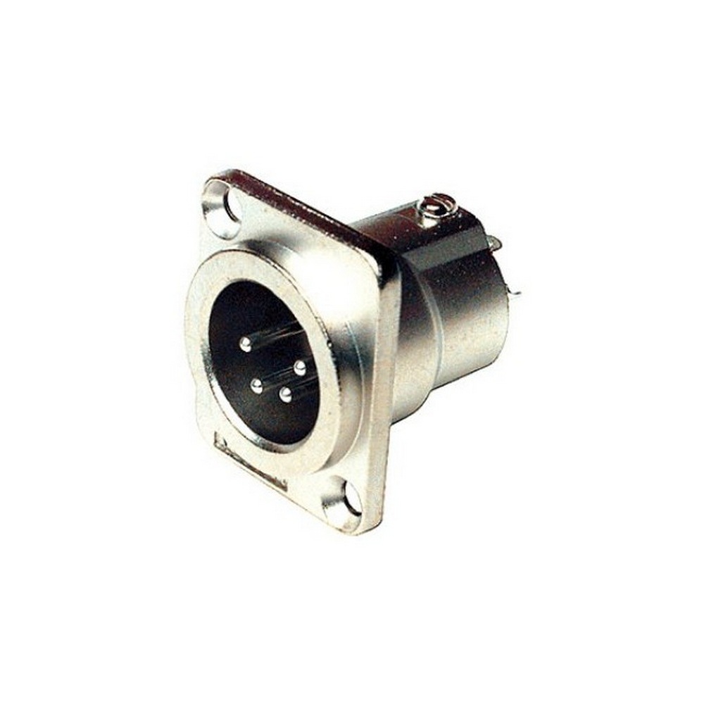 Buy Amphenol AC4MDZ 4 Pin Panel XLR Plug Metal Square - MyDeal Australia