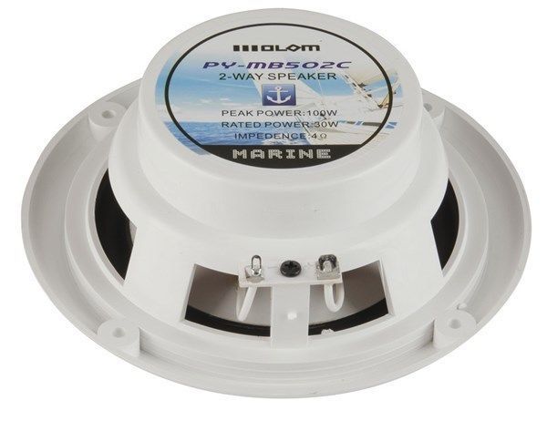 Response 5-inch Marine Coaxial Speaker High Salt UV Resistance 30mm Dome Tweeter