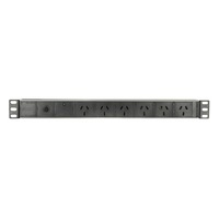 Ecotech 6-Way PDU with Surge and Overload Surge Protection 240V Outlets