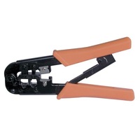 Modular 6P - 8P Crimping Tool cuts and strips the cable
