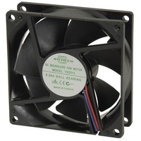 Sirocco 80mm 12VDC Ball Bearing Fan Size 80 x 80 x 25.4mm YX2513