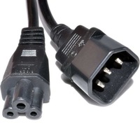 AC 2M Clover Leaf IEC C5 TO C14 Power Leads