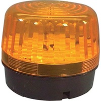 24V DC Amber Flashing Strobe Uses Xenon Tube for High Energy Flash