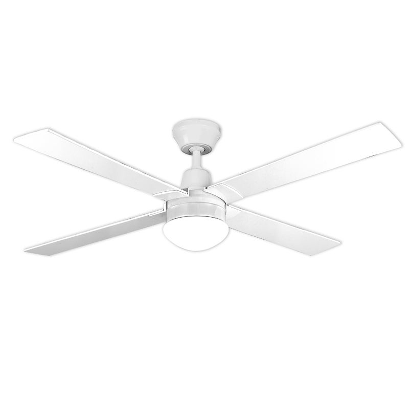 Arlec 120cm 4 Blade White Ceiling Fan With Oyster Light And Lcd Remote Control Fans 1441861 - Arlec Ceiling Fan Replacement Parts