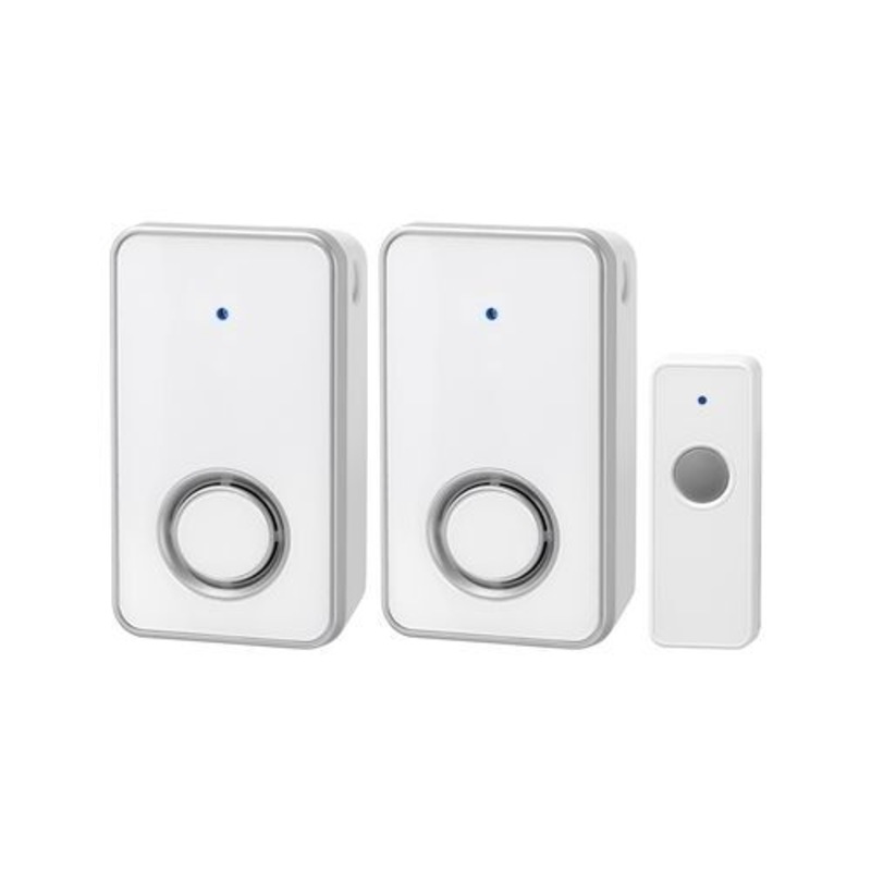 Buy ARLEC Plug-In Wireless Door Chime High Gloss White Finish Twin Pack ...