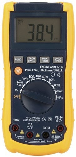 Digitech Automotive DMM with Dwell and Tacho for Workshop as Engine Analyser
