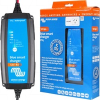 Victron VECIP65-12/4 Blue Smart IP65 SLA/LiFePO4 Charger 12V 4A Clip&M8 Eyelets