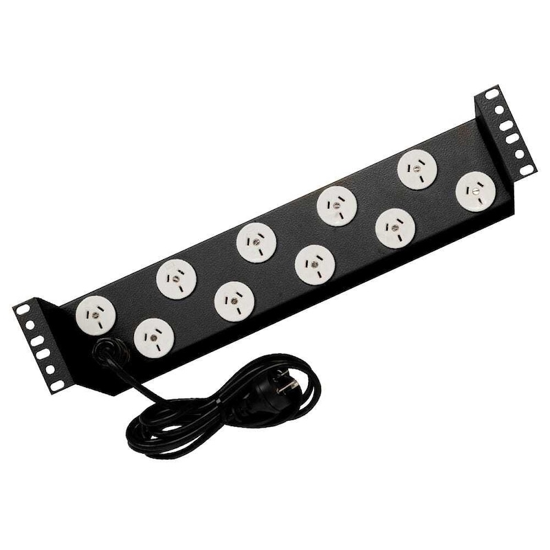 Buy CABAC 10AMP Profesional Rail Horizontal Power Board 10 Way Power ...